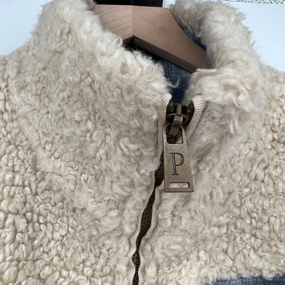 Pendleton Ladies' Fuzzy Zip Jacket Coat Teddy Bear Fall Winter Sherpa Fleece med - Picture 2 of 15